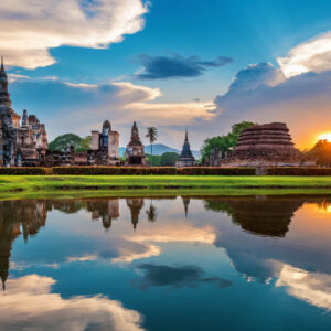 buddha statue wat mahathat temple precinct sukhothai historical park: Vietnam Travel Tips 2024