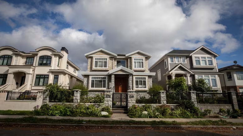 image of three separate houses