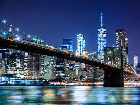 photography of bridge during nighttime