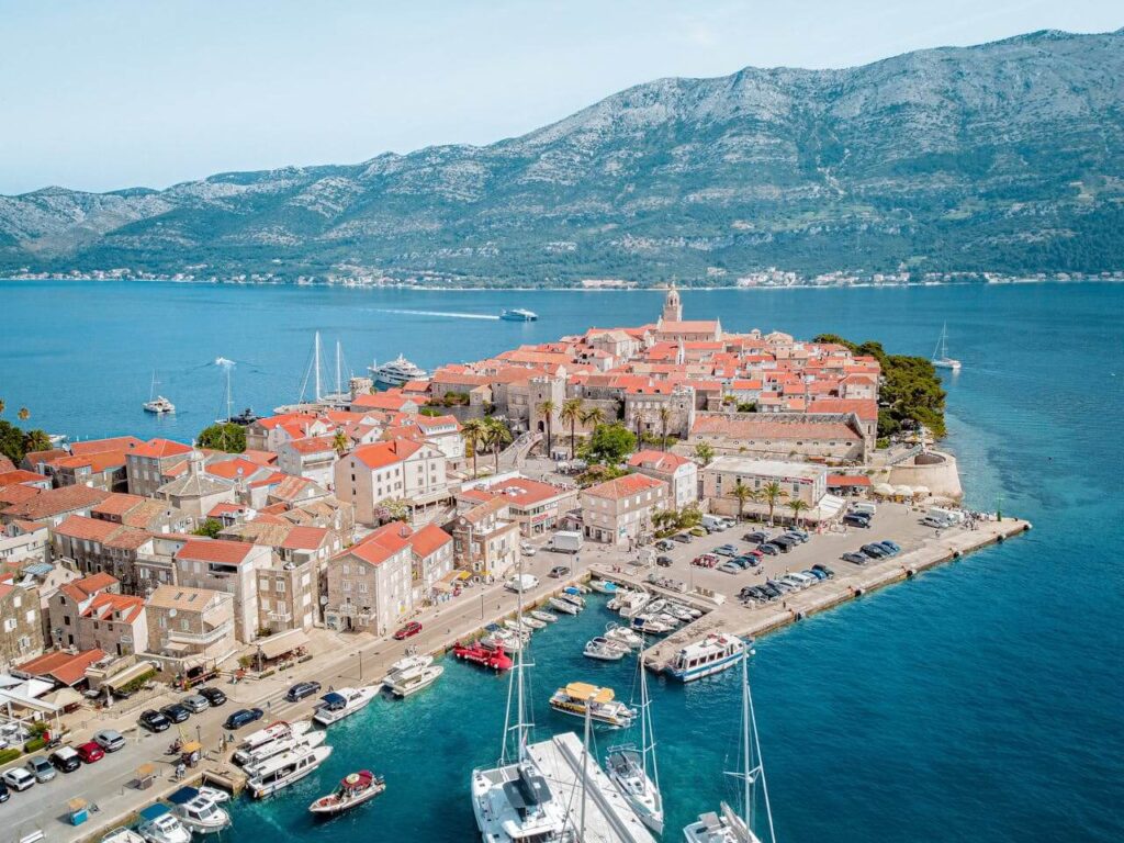 town of korcula in croatia . Best Solo Female Travel Destinations